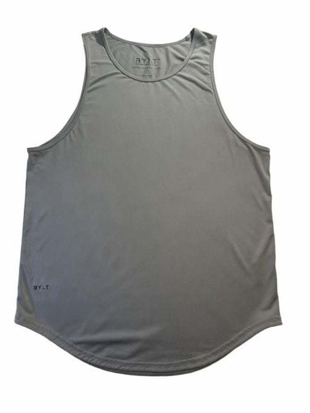 Bylt Performance Tank Size L Gray Premium Sleeveless Athletic Gym Workout